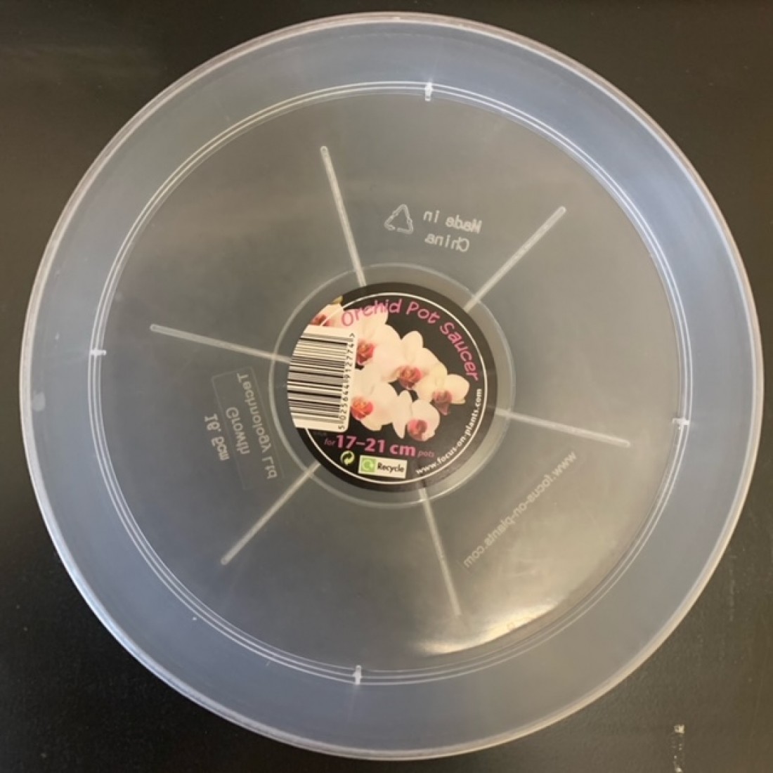 Clear Plastic Saucer 1721cm